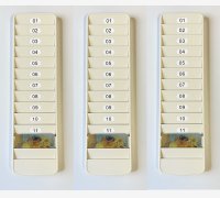 CASELLARIO PORTA TESSERE PORTA BADGE A 36 POSTI DA PARETE